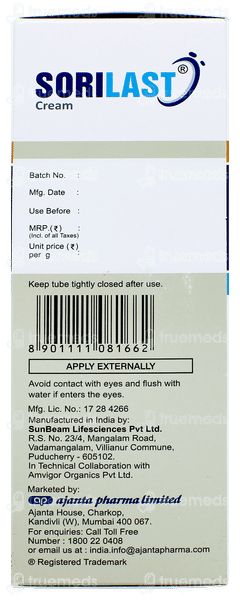 Sorilast Cream 150gm