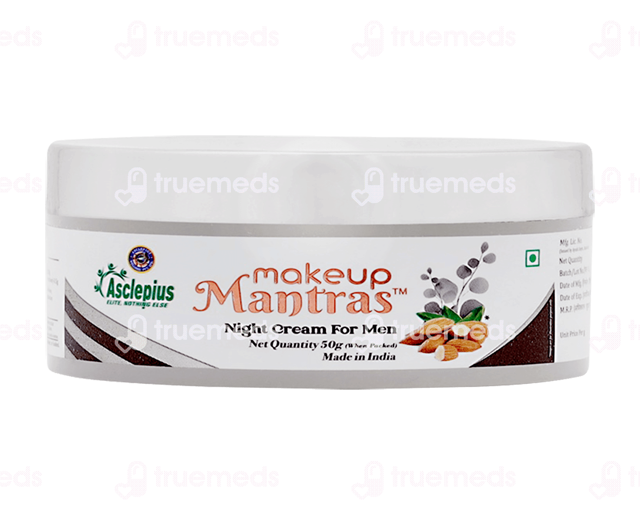 Asclepius Makeup Mantras Night Cream For Mens 50 Gm Uses, Side