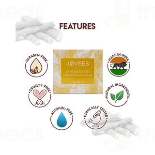 Jovees Sandalwood Protection Day Spf 16 Cream 50 GM