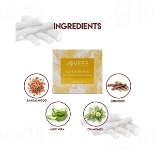 Jovees Sandalwood Protection Day Spf 16 Cream 50 GM