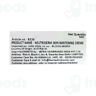 Neutriderm Skin Whitening Creme 50 Gm
