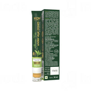 Wow Skin Science Green Tea Under Eye Cream With Rollers 20ml