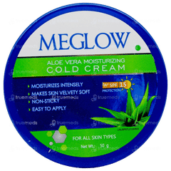 Meglow Aloe Vera Moisturising Cold Cream 50Gm