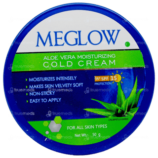 Meglow Aloe Vera Moisturising Cold Cream 50Gm