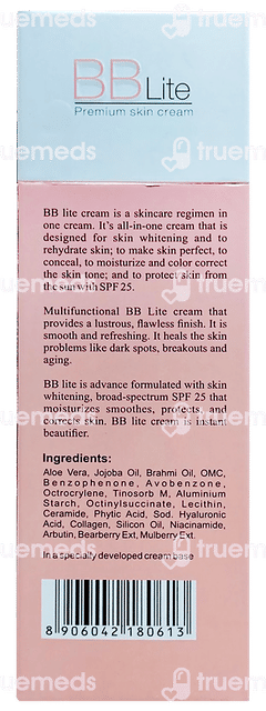 Bb Lite All In One Spf 25 Pa++ Skin Whitening Cream 50ml