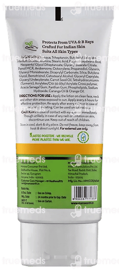 Mamaearth Ultra Light Spf 50 Pa+++ Indian Sunscreen Lotion 80gm