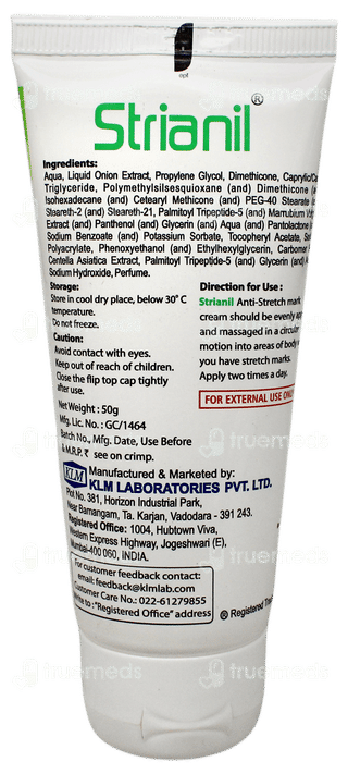 Strianil Anti Strech Mark Cream 50gm