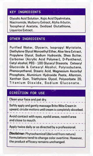 Brite Wite Cream 30gm