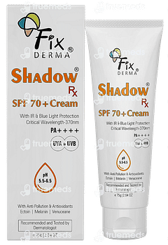 Fixderma Shadow Spf 70+ For Dry Skin Cream 75 GM