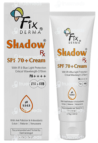 Fixderma Shadow Spf 70+ For Dry Skin Cream 75 GM