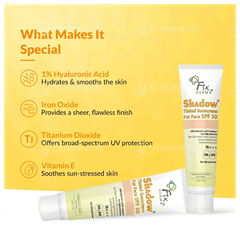 Fixderma Shadow Spf 50 Pa+++ Tinted Sunscreen 30Gm