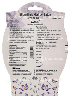 Follinil Facial Hair Retardant Cream 15gm