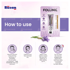 Follinil Facial Hair Retardant Cream 30gm
