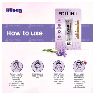 Follinil Facial Hair Retardant Cream 30gm