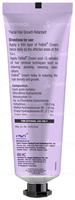 Follinil Facial Hair Retardant Cream 30gm