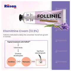 Follinil Facial Hair Retardant Cream 30gm