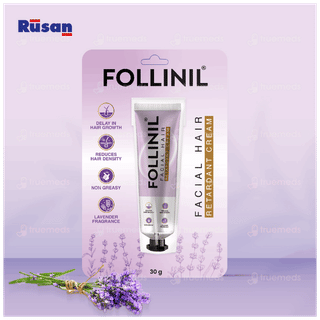 Follinil Facial Hair Retardant Cream 30gm