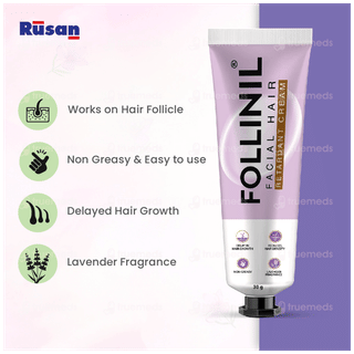 Follinil Facial Hair Retardant Cream 30gm