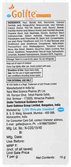 Golite Active Cream 15gm