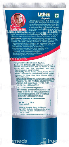 Little's Organix Diaper Rash Cream 50gm