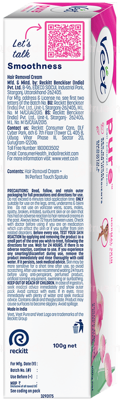 Veet Pure Normal Skin Hair Removal Cream 100gm