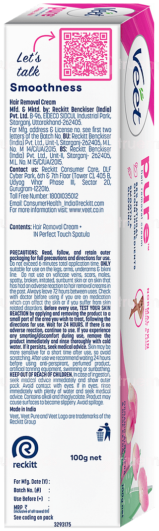 Veet Pure Normal Skin Hair Removal Cream 100gm