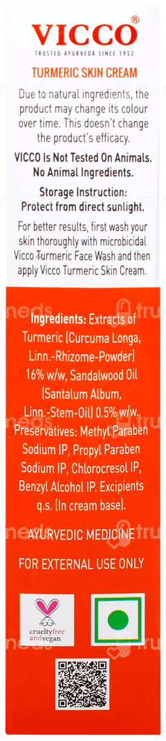 Vicco Turmeric Skin Cream 50gm