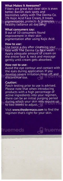 The Derma Co 2% Kojic Acid Face Cream 30Gm