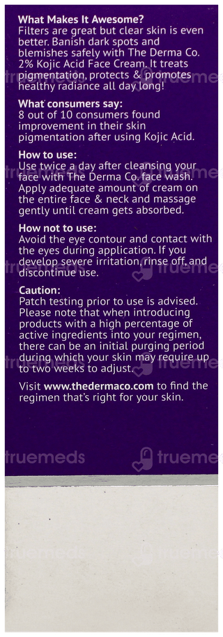The Derma Co 2% Kojic Acid Face Cream 30Gm