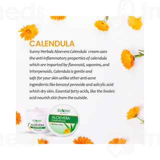 Baksons Sunny Herbals Aloevera Calendula Cream 125gm