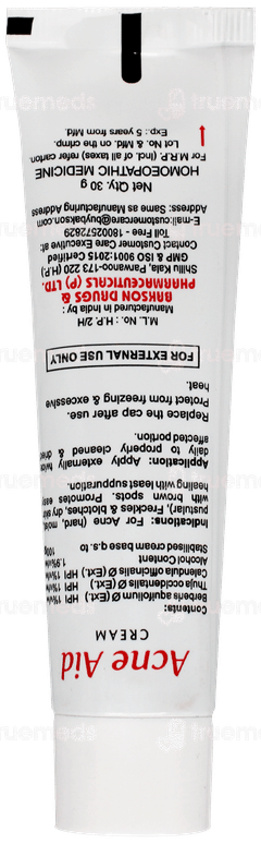 Baksons Acne Aid Cream 30Gm
