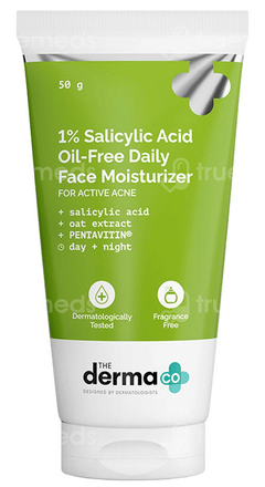 The Derma Co 1 % Salicylic Acid Oil Free Moisturizer Cream 50 Gm