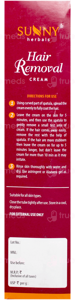 Baksons Sunny Herbals Hair Removal Cream 100gm