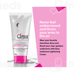 Qraa Advanced Lacto Dark Underarm Whitening Cream 100 GM