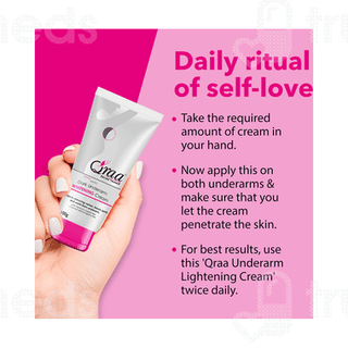 Qraa Advanced Lacto Dark Underarm Whitening Cream 100 GM