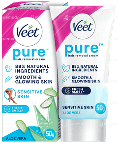 Veet Pure Aloe Vera Sensitive Skin Hair Removal Cream 50gm