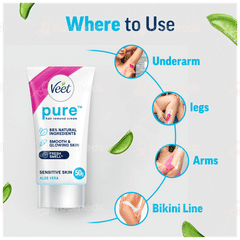 Veet Pure Aloe Vera Sensitive Skin Hair Removal Cream 50gm