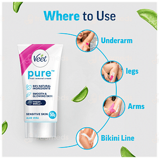 Veet Pure Aloe Vera Sensitive Skin Hair Removal Cream 50gm