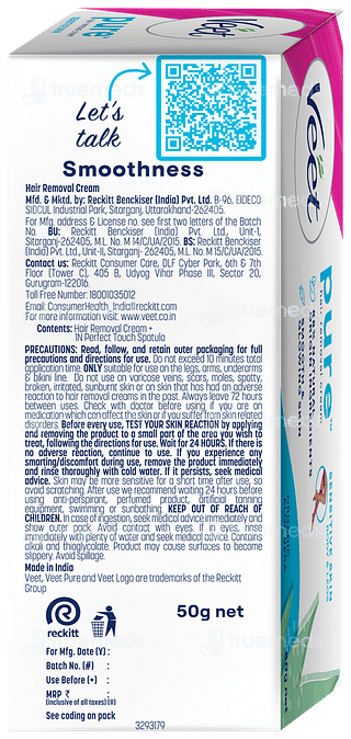 Veet Pure Aloe Vera Sensitive Skin Hair Removal Cream 50gm
