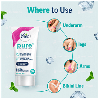 Veet Pure Dry Skin Hair Removal Cream 50gm