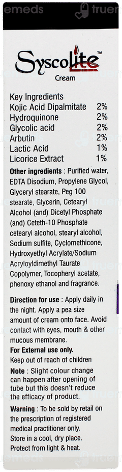 Syscolite Cream 20gm