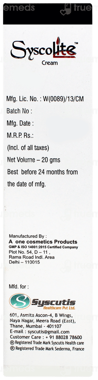 Syscolite Cream 20gm