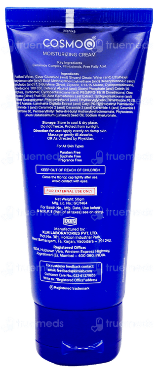 Cosmoq Moisturizing Cream 50gm