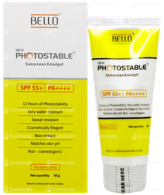 Bello Photostable New Spf 55+ Pa++++ Sunscreen Emulgel 50gm