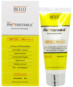 Bello Photostable New Spf 55+ Pa++++ Sunscreen Emulgel 50gm