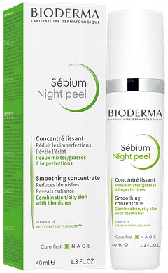 Bioderma Sebium Night Peel Smoothing Concentrate Cream 40ml