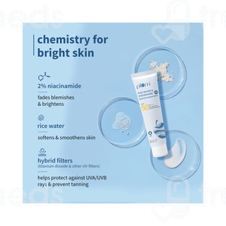 Plum Rice Water & Niacinamide 2% Spf 50 Pa+++ Hybrid Sunscreen 15gm