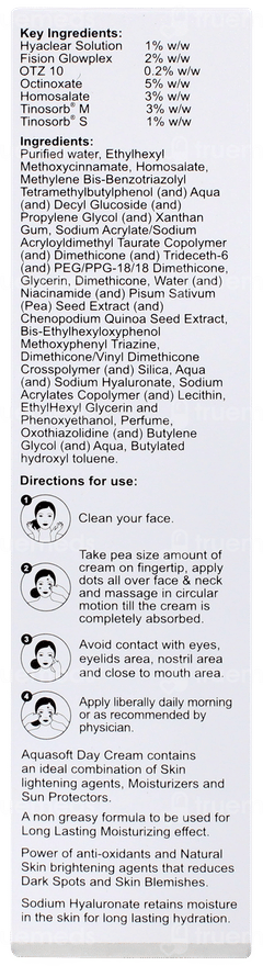 Aquasoft Day Spf 50+ Pa+++ Cream 75gm