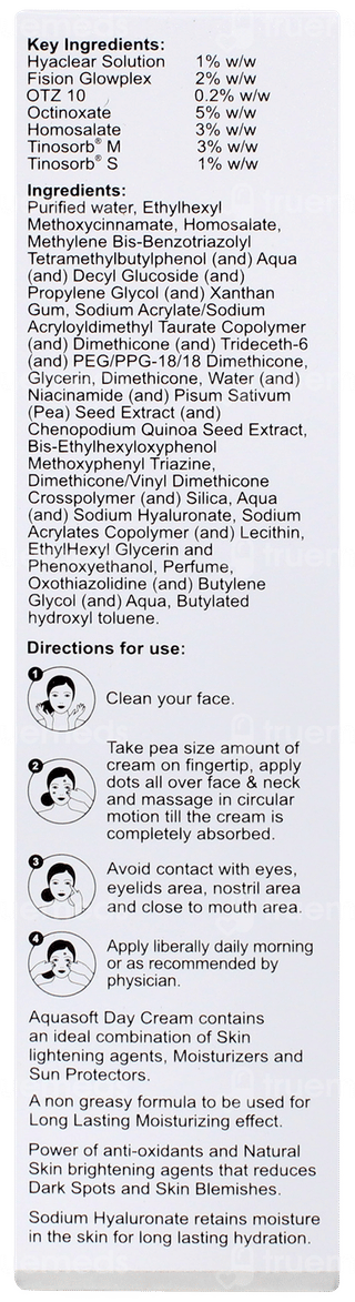 Aquasoft Day Spf 50+ Pa+++ Cream 75gm