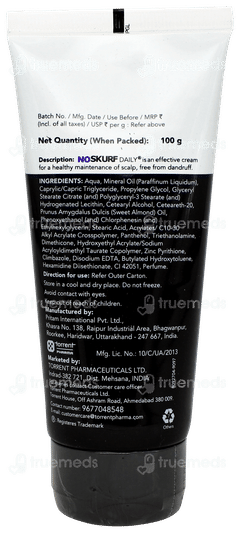 Noskurf Daily Anti Dandruff Cream 100gm